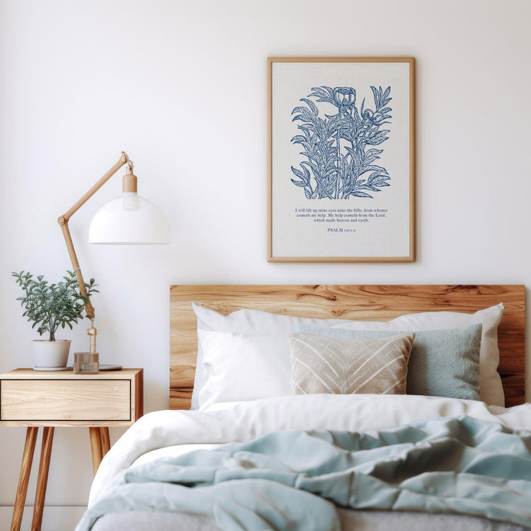 Psalm 121:1-2 - Help From the Lord | Botanical Art - Reflourish Collective