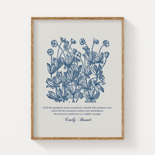 Emily Brontë – If All Else Perished | Botanical Art - Reflourish Collective