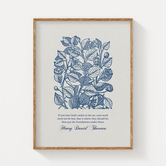 Henry David Thoreau – Castles in the Air | Botanical Art - Reflourish Collective