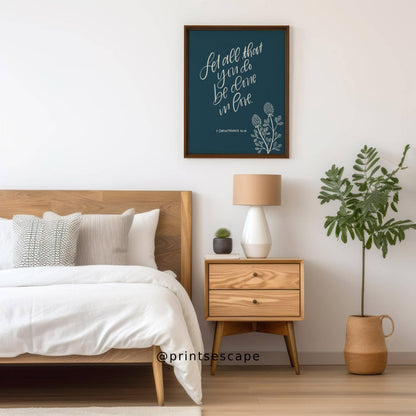 Corinthians 16:14 – Do All in Love | Handlettered Art - Reflourish Collective
