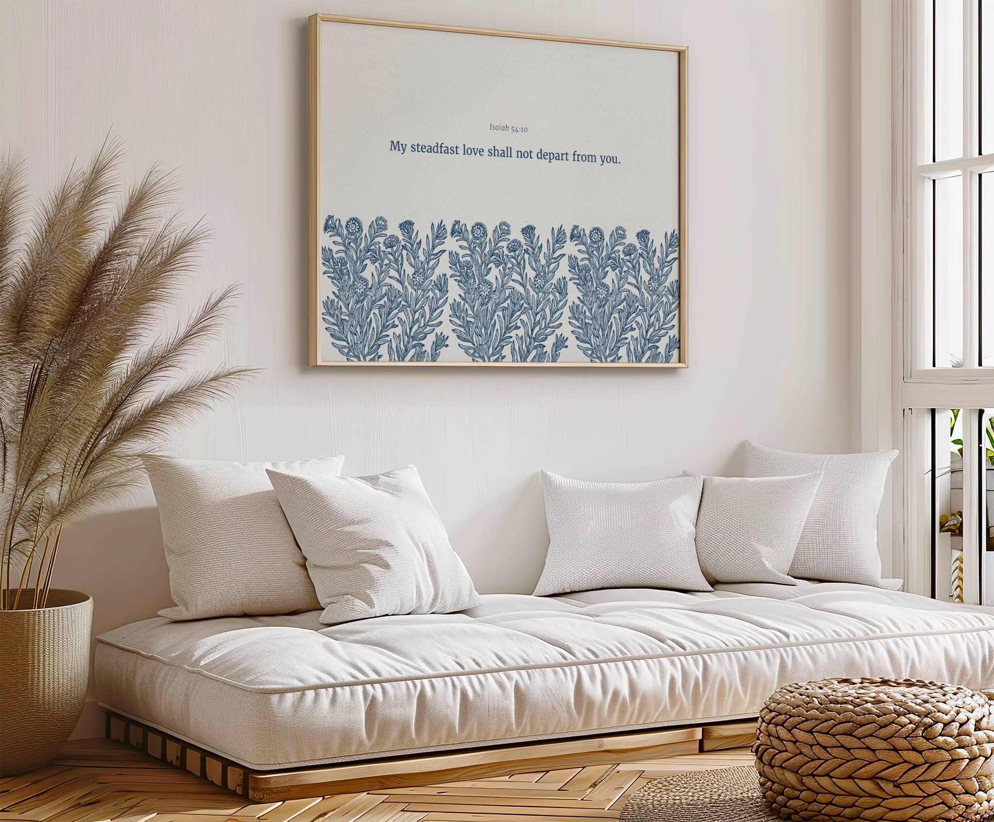 Isaiah 54:10 - Steadfast Love | Botanical Art - Reflourish Collective