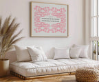 Romans 8:26 Scripture Wall Art - God Hears Us Pink Botanical Print - Reflourish Collective
