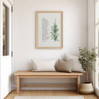 Virginia Woolf Quote – Melancholy Winter Night | Botanical Literary Wall Art - Reflourish Collective