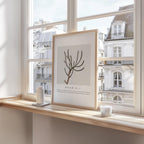 Psalm 63:1 Scripture Wall Art - Dry and Weary Botanical Print - Reflourish Collective