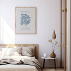 Matthew 6:9 – The Lord’s Prayer Blue Floral Wall Art