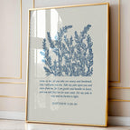 Matthew 11:28-30 - Come to Me | Botanical Art - Reflourish Collective