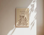 Emily Bronte Quote Wall Art - Literary Botanical Print - Reflourish Collective