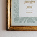 1 Corinthians 13:4-8 - Love Is Patient Bible Verse Print